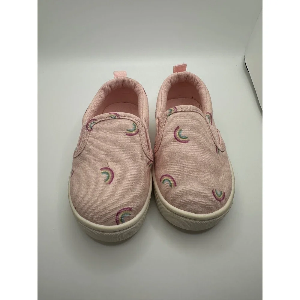 Baby Gap Disney Rainbow Slip On Shoes Pink Size 5 Toddler